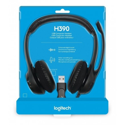 Auriculares Logitech Clear Chat Comfort H390 Usb 981000014